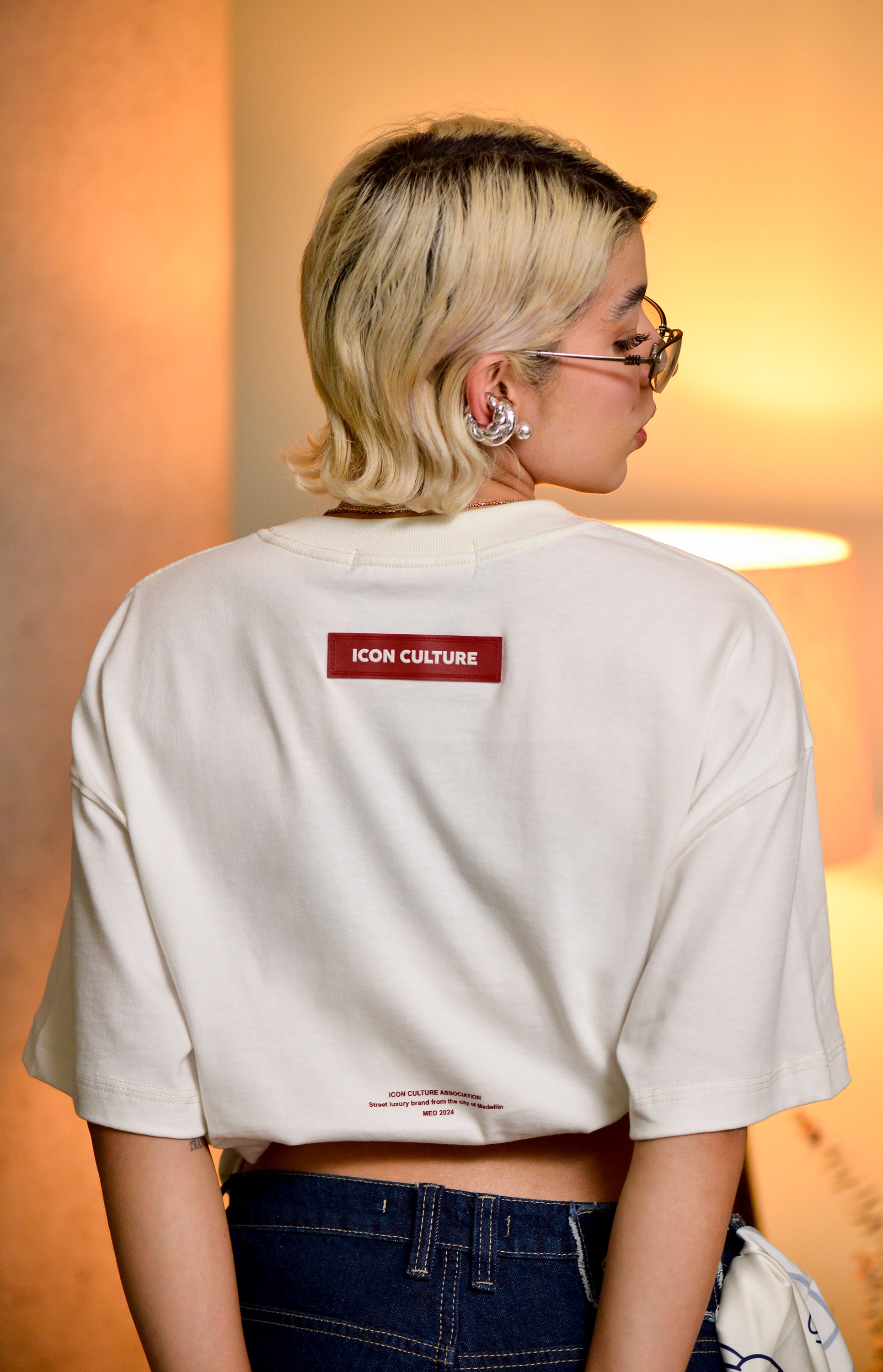 Camiseta Oversized Essentials - Blanco