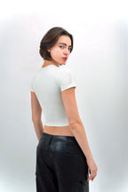 Baby Tee — Basic Collection 001 · Marfil