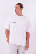 Camiseta Oversized Essentials002 · Blanco Hueso