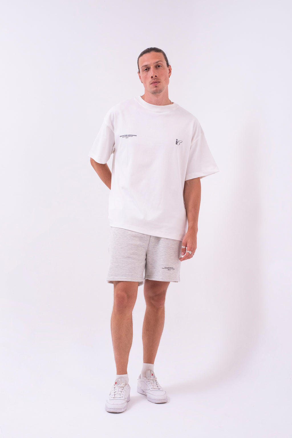 Camiseta Oversized Essentials002 · Blanco Hueso