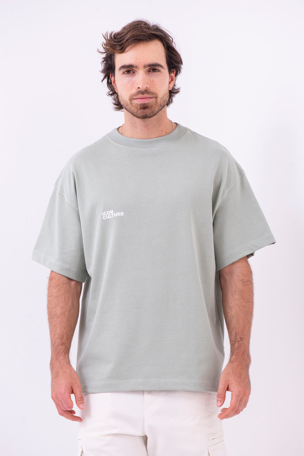 Camiseta Oversized Essentials002 · Verde Seco
