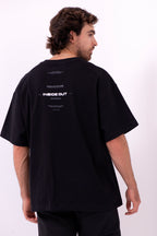 Camiseta Oversized Inside Out — DARK / WARM (Negro)