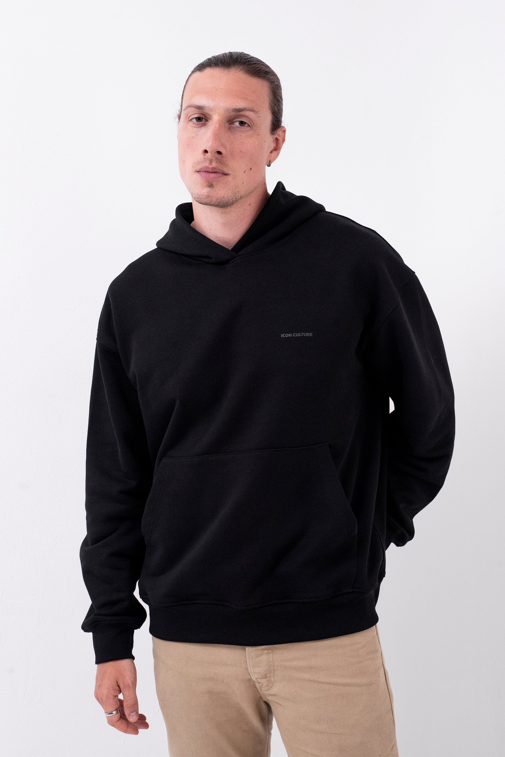 Hoodie Oversized Essentials · Negro