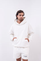 Hoodie Oversized Essentials · Blanco Hueso