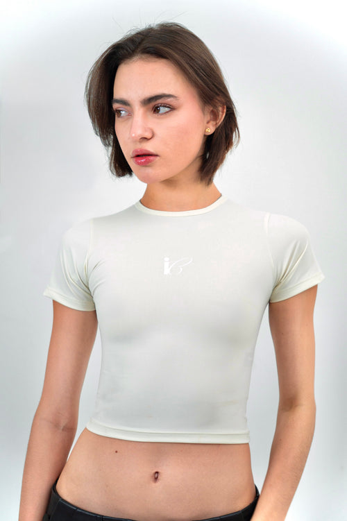 Baby Tee — Basic Collection 001 · Marfil