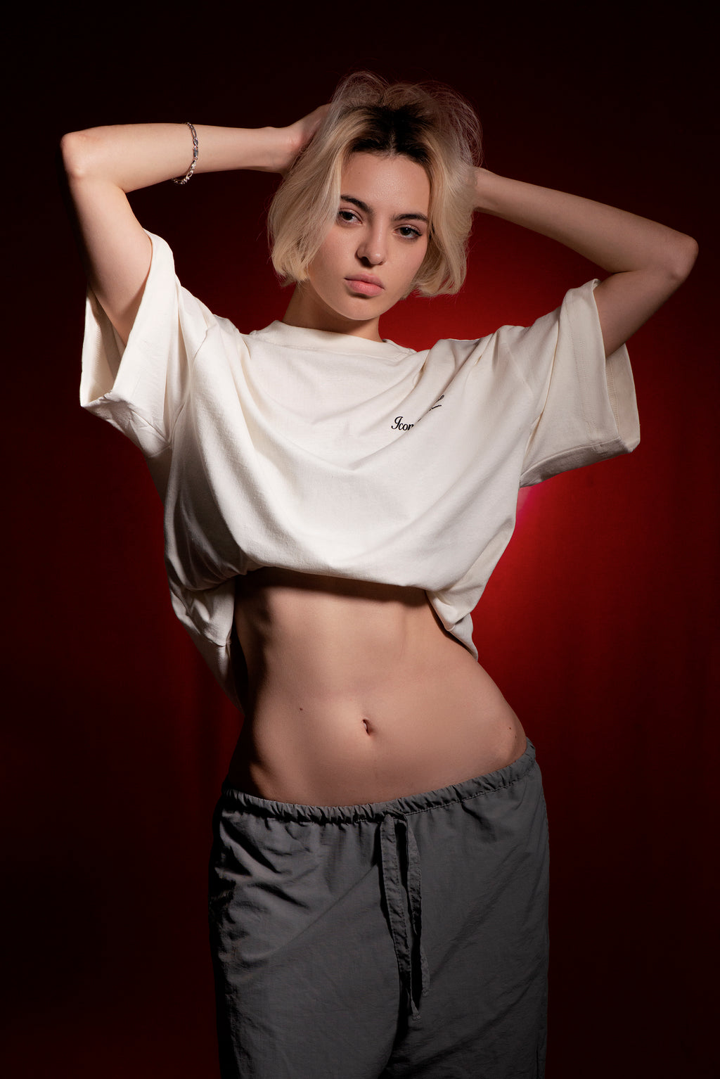 Camiseta Oversized Armagedon - Blanco Hueso