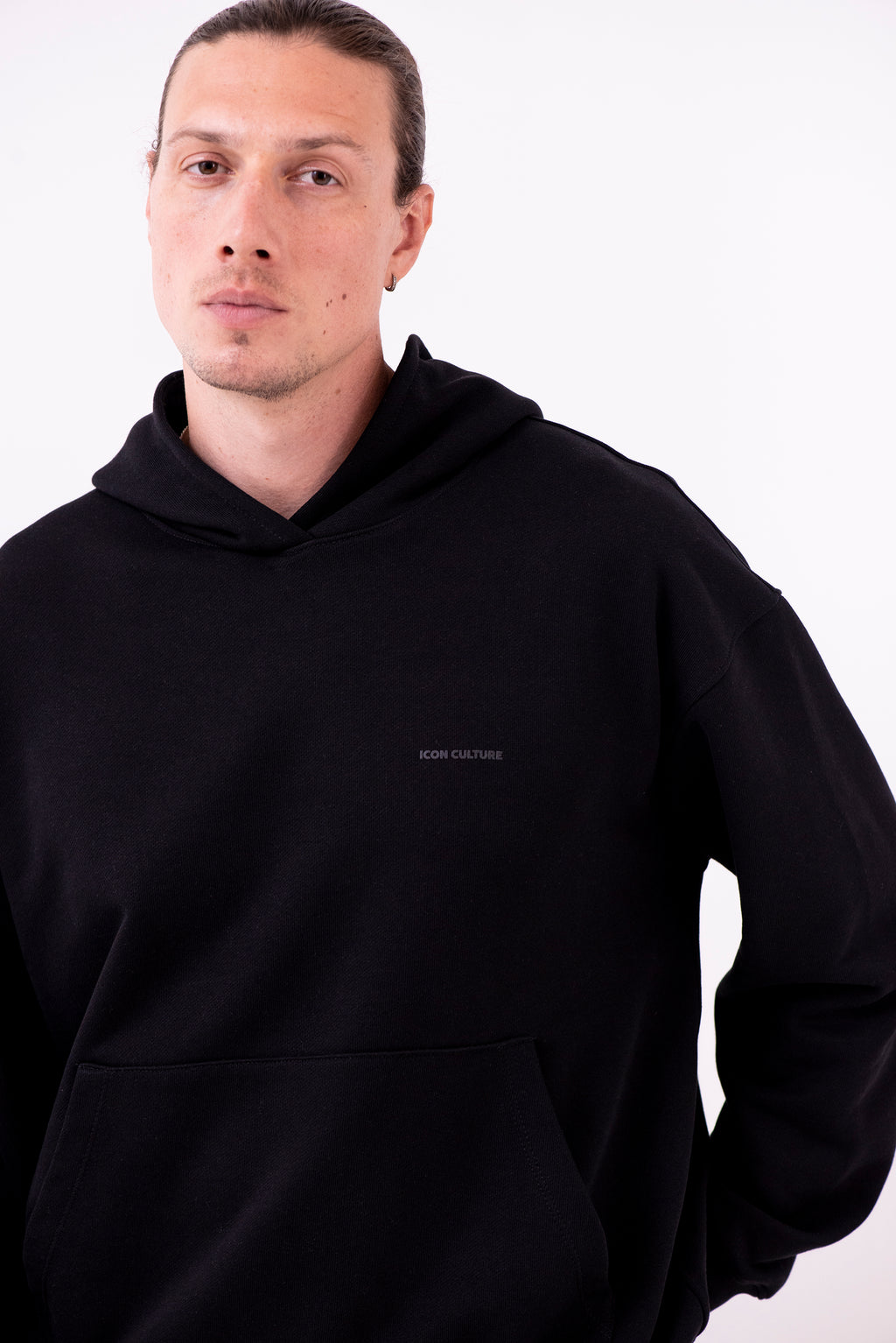 Hoodie Oversized Essentials · Negro