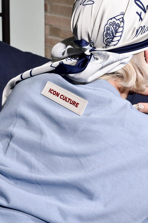 Camiseta Oversized Essentials - Azul Maya