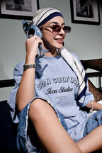 Camiseta Oversized Essentials - Azul Maya