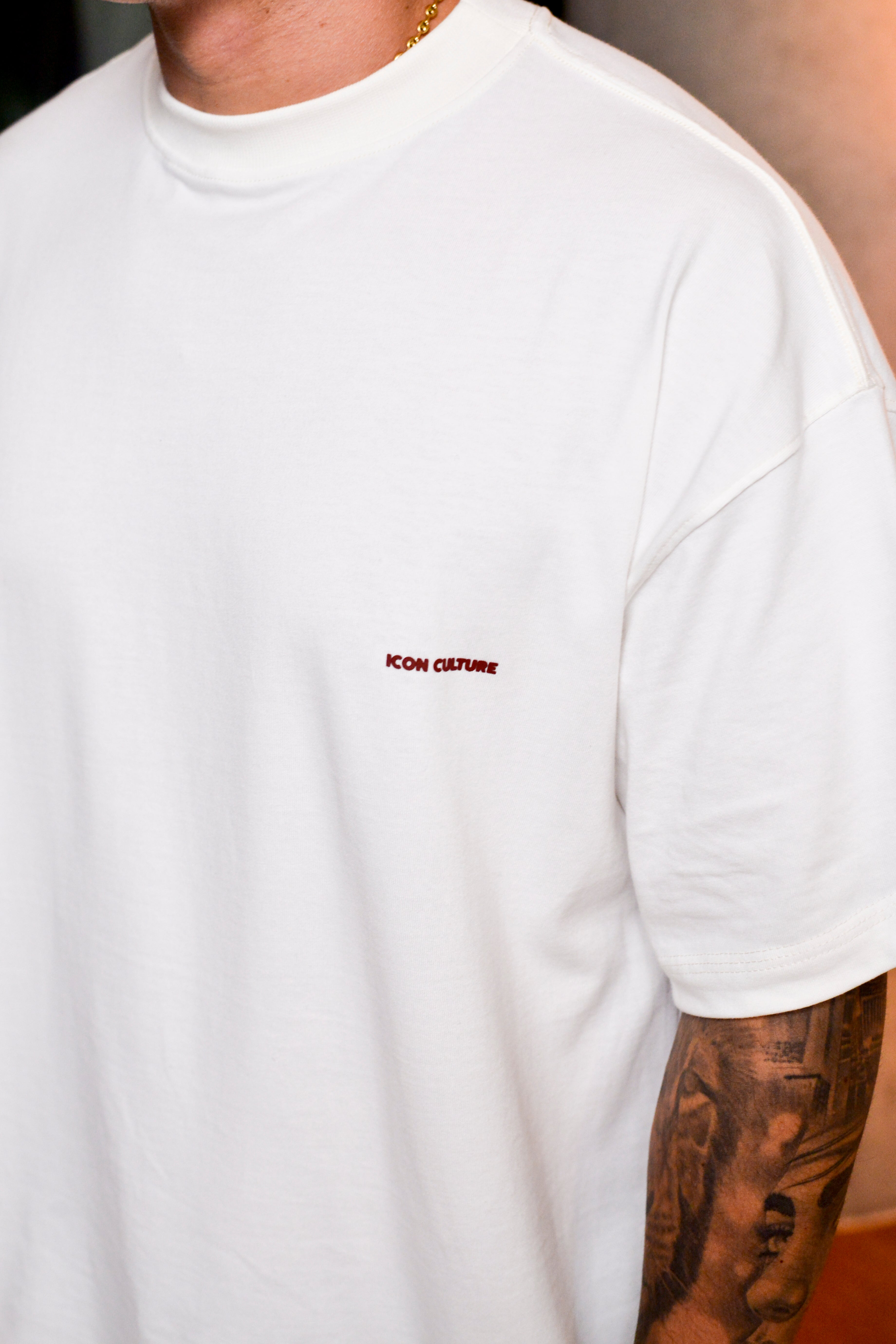 Camiseta Oversized Essentials - Blanco