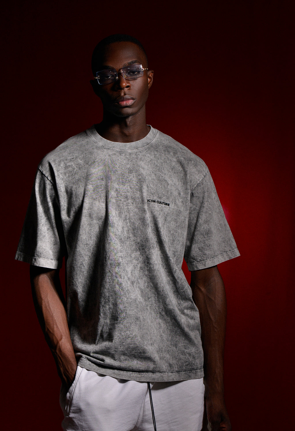 Camiseta Oversized Essentials - Gris